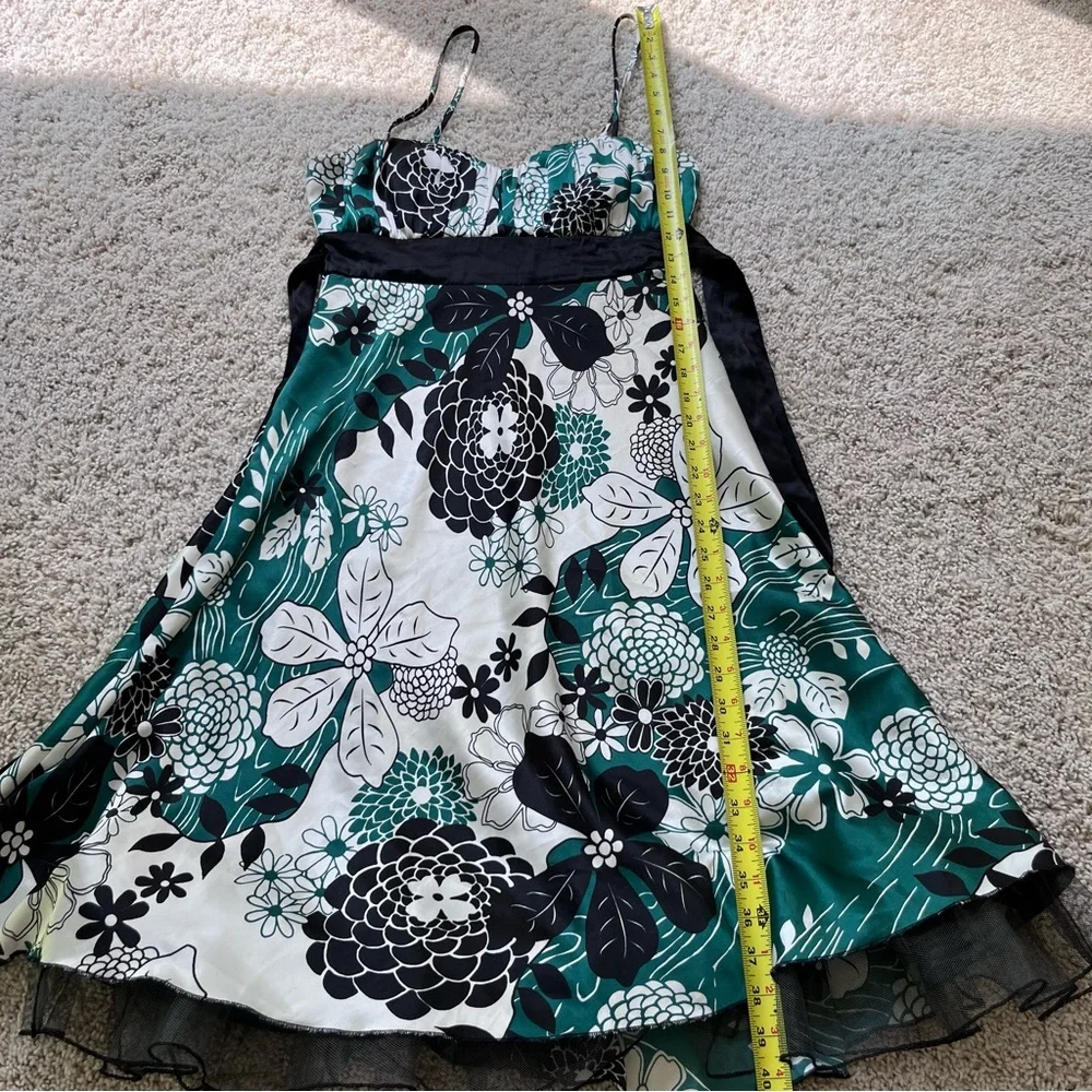 Speechless Y2K Babydoll Dress Size 7 Empire‎ Waist Green Forest Fairy Vintage